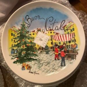 Sur la Table-Buon Natale Holiday Decorative Dinner & Salad Plates